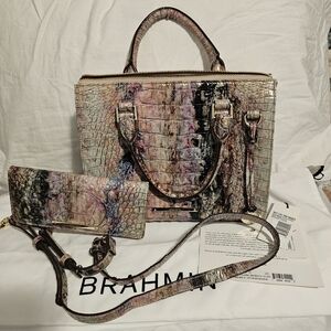 Brahmin Opal Anywhere Convertible Bag And Wallet
